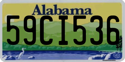 AL license plate 59CI536