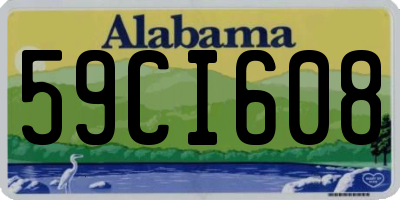 AL license plate 59CI608