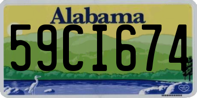 AL license plate 59CI674