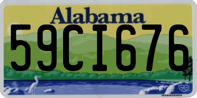 AL license plate 59CI676