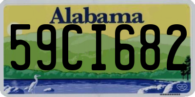 AL license plate 59CI682