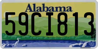 AL license plate 59CI813