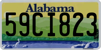 AL license plate 59CI823