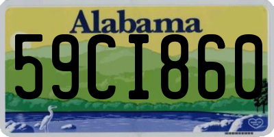 AL license plate 59CI860