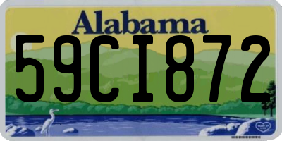 AL license plate 59CI872