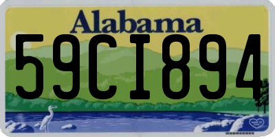 AL license plate 59CI894