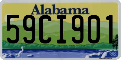 AL license plate 59CI901