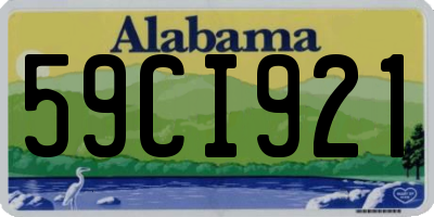 AL license plate 59CI921