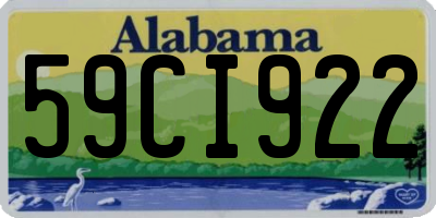 AL license plate 59CI922