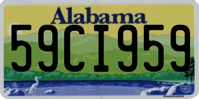 AL license plate 59CI959
