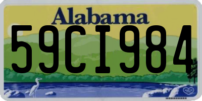 AL license plate 59CI984