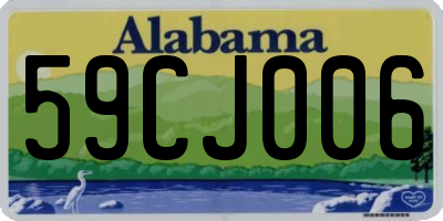 AL license plate 59CJ006