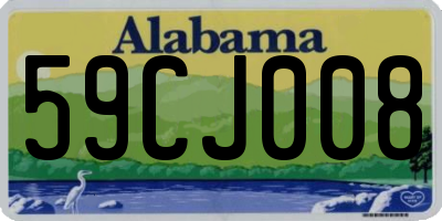 AL license plate 59CJ008