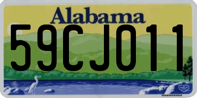 AL license plate 59CJ011