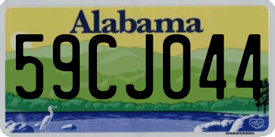 AL license plate 59CJ044