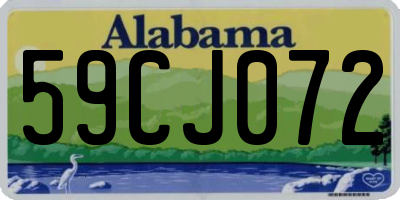 AL license plate 59CJ072