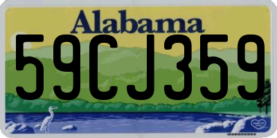 AL license plate 59CJ359