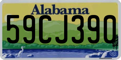 AL license plate 59CJ390