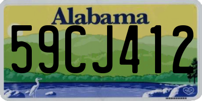 AL license plate 59CJ412