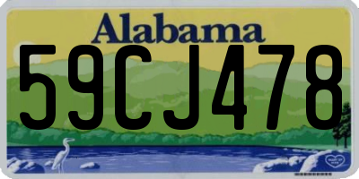 AL license plate 59CJ478