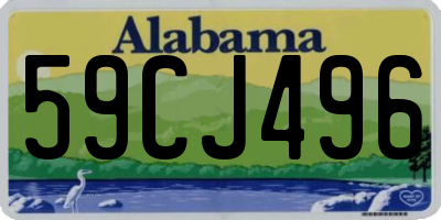 AL license plate 59CJ496