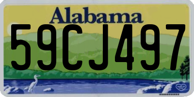 AL license plate 59CJ497