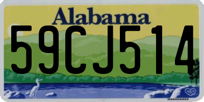 AL license plate 59CJ514