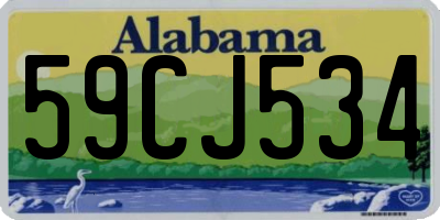 AL license plate 59CJ534