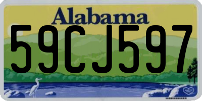 AL license plate 59CJ597