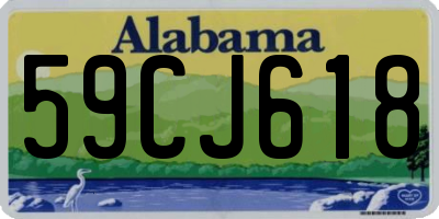 AL license plate 59CJ618