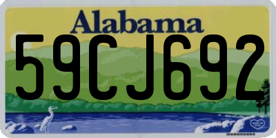 AL license plate 59CJ692