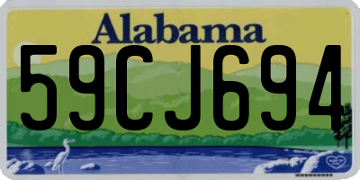 AL license plate 59CJ694
