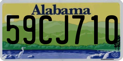 AL license plate 59CJ710