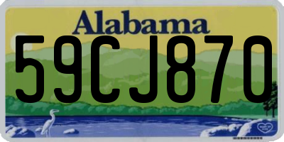 AL license plate 59CJ870