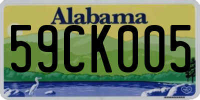 AL license plate 59CK005