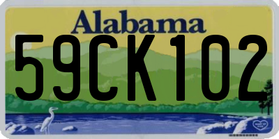 AL license plate 59CK102