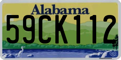 AL license plate 59CK112
