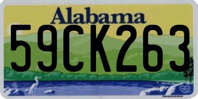 AL license plate 59CK263