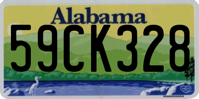 AL license plate 59CK328