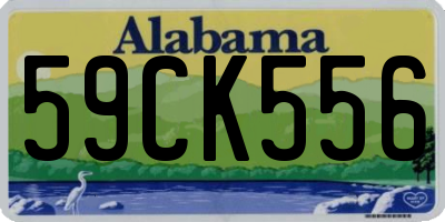AL license plate 59CK556