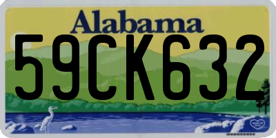 AL license plate 59CK632