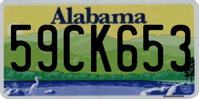 AL license plate 59CK653