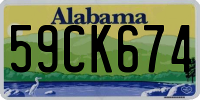 AL license plate 59CK674