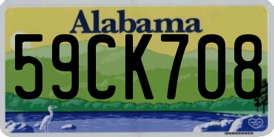 AL license plate 59CK708