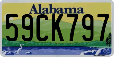 AL license plate 59CK797