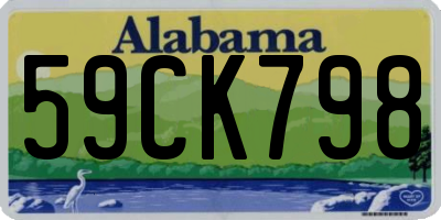 AL license plate 59CK798