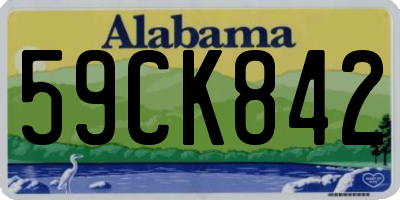 AL license plate 59CK842