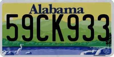 AL license plate 59CK933