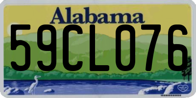 AL license plate 59CL076