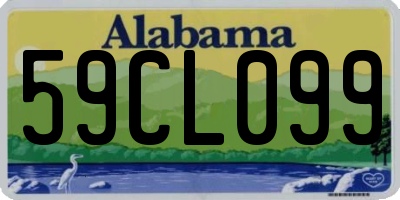 AL license plate 59CL099